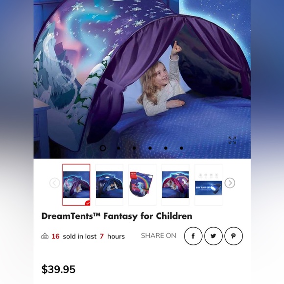 NWT Dream Tent Fantasy Children’s Tent - Picture 7 of 7